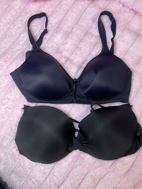 Vanity Fair Black Smooth T-Shirt Bras Duo